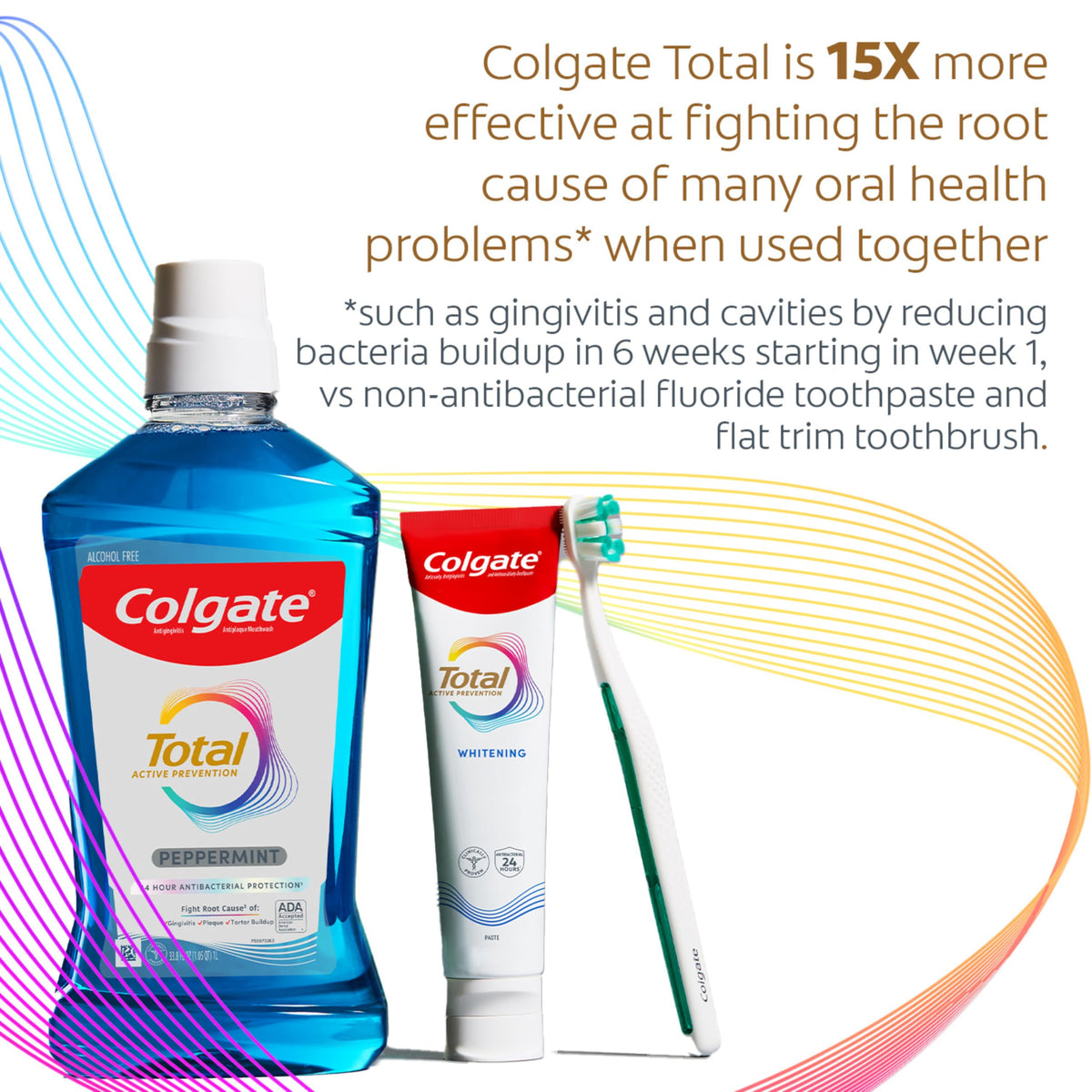 Total Whitening Fluoride Toothpaste by Colgate – 5.1 Ounce (Pack of 1), White, Model 61021533