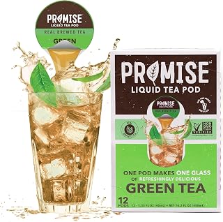 Promise Tea by Java House - Cold-Brewed Tea Concentrate Pods - Ethically Sourced - Green Tea - Pack of 12