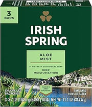Irish Spring Aloe Deodorant Soap Bar, 3 Ea, 3count