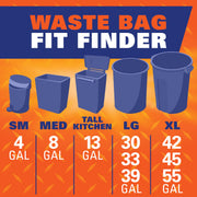 Hefty 14 Count (Pack of 6) / Black / Unscented - 14 Count Trash Bags