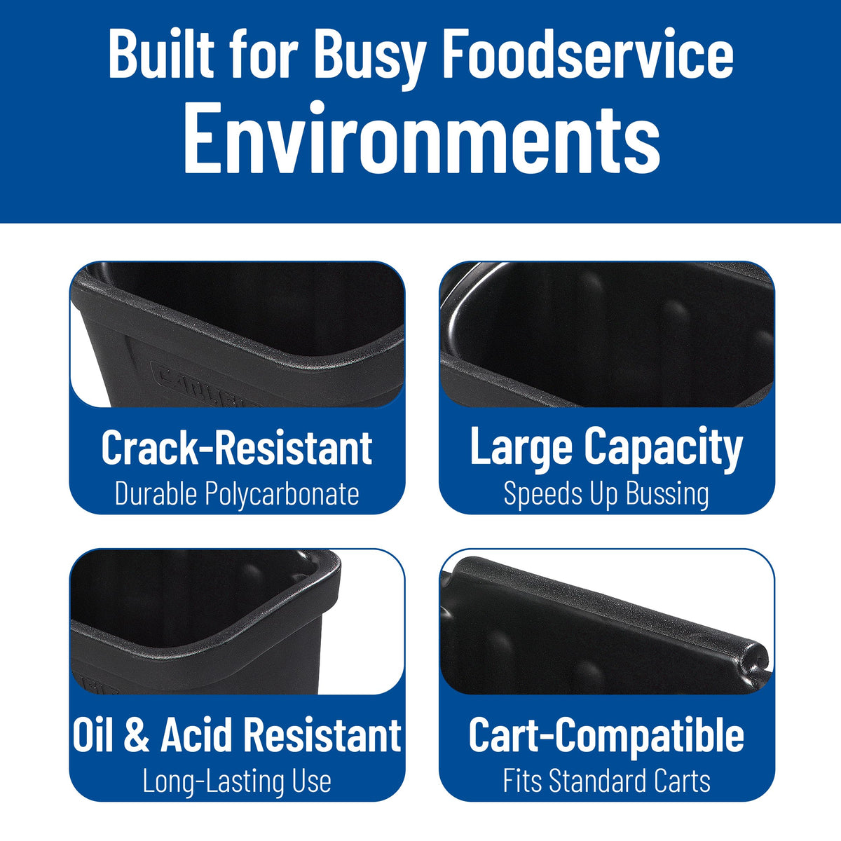 Carlisle FoodService by Carlisle FoodService Products – 2270.283 ounces, Polycarbonate (PC), Black, Model CC11SH03