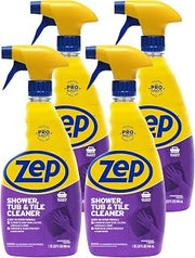Zep Shower Tub and Tile Cleaner 32 oz ZUSTT32 (Case of 4) -Eliminates Hard Water Stains and limescale