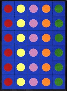 Joy Carpets Lots of Dots Area Rug in Color Multi, 7'8" x 10'9"