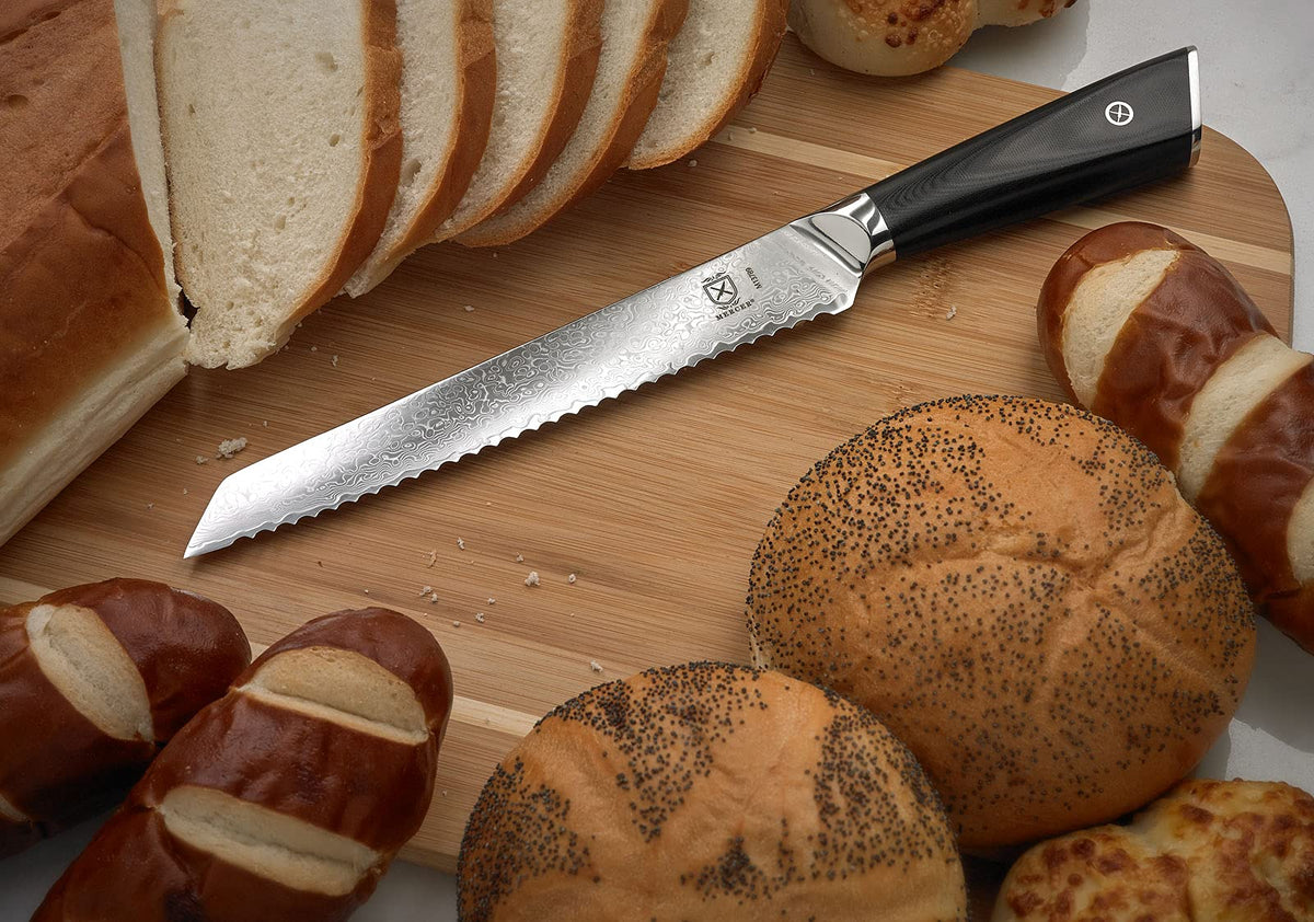 Mercer Culinary Serrated Bread Knife G10 Handle 8 Inch / 8" / G10 Handle Bread Knives