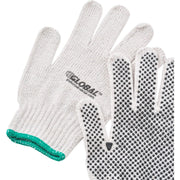 PVC Dot Knit Gloves by Global Industrial – Medium, Polycotton, Black, Model 708352M