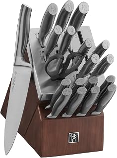 HENCKELS J.A International Graphite 20-pc Self-Sharpening Block Set, Brown, Silver