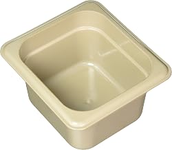Cambro 64HP150 Amber 1/6 Size High Heat 4" H-Pan