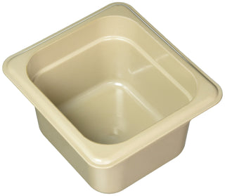 64HP150 Amber 1/6 Size High Heat 4" H-Pan by Cambro – 4.0 inches, Polycarbonate, Amber, Model AHT31062