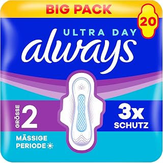 Always Ultra Sanitary Pads Size 2 Long with Wings Pack of 20