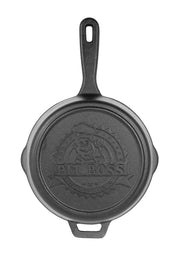 6 Piece Cast Iron Starter Kit by PIT BOSS – 10 inch, 12 inch, 10 inch camp oven, Cast Iron, Black, Pack of 6, Model 68016
