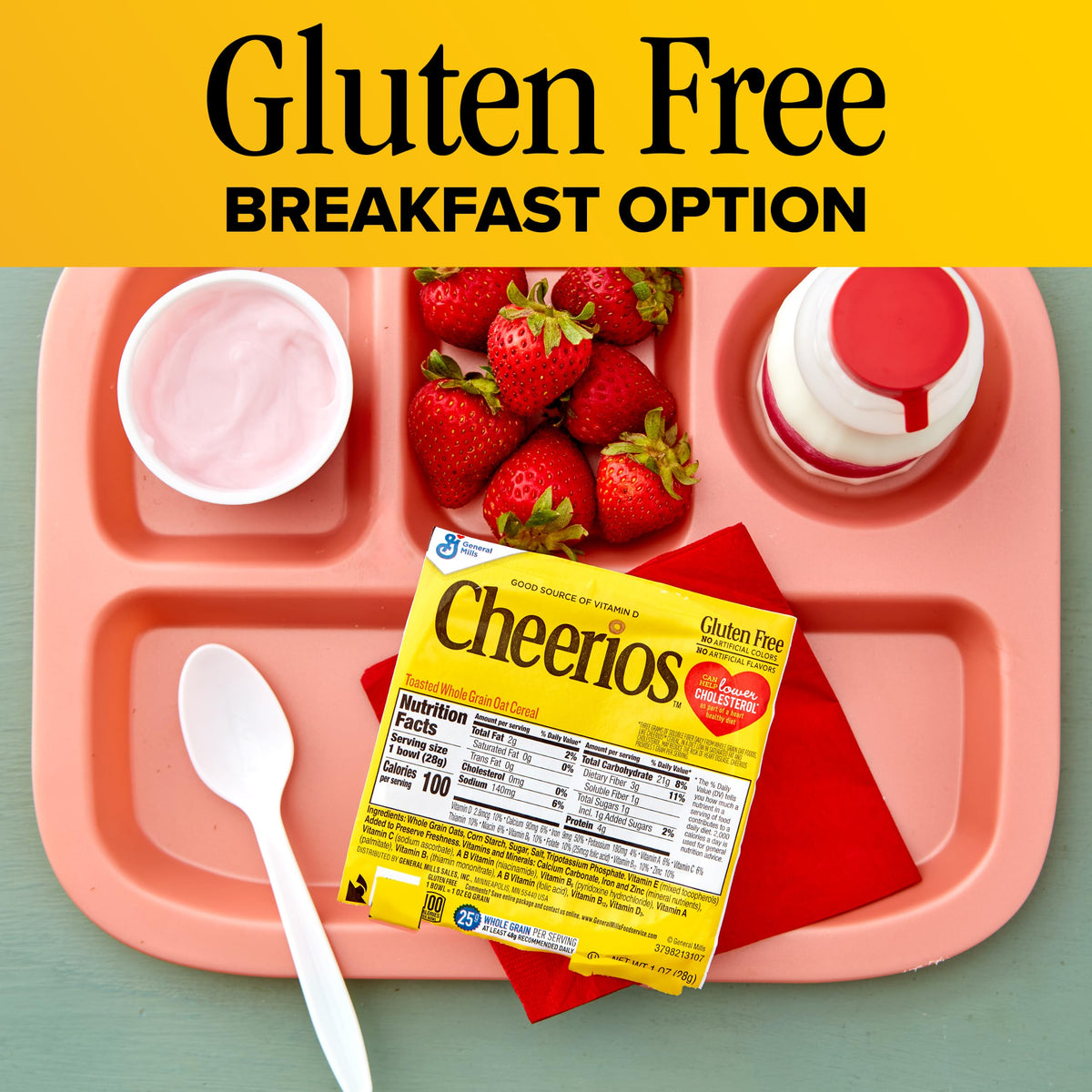 Cereal, Single Serve Foodservice Bowlpak, 96 Ct, 6 lb Case by Cheerios – 96 Ounce (Pack of 1), Black, Model KKPPOA22946