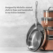 CopperBond Collection - 100% Pure Copper Sauce Pan by Hestan – 2 Quarts, Copper, Model 31594