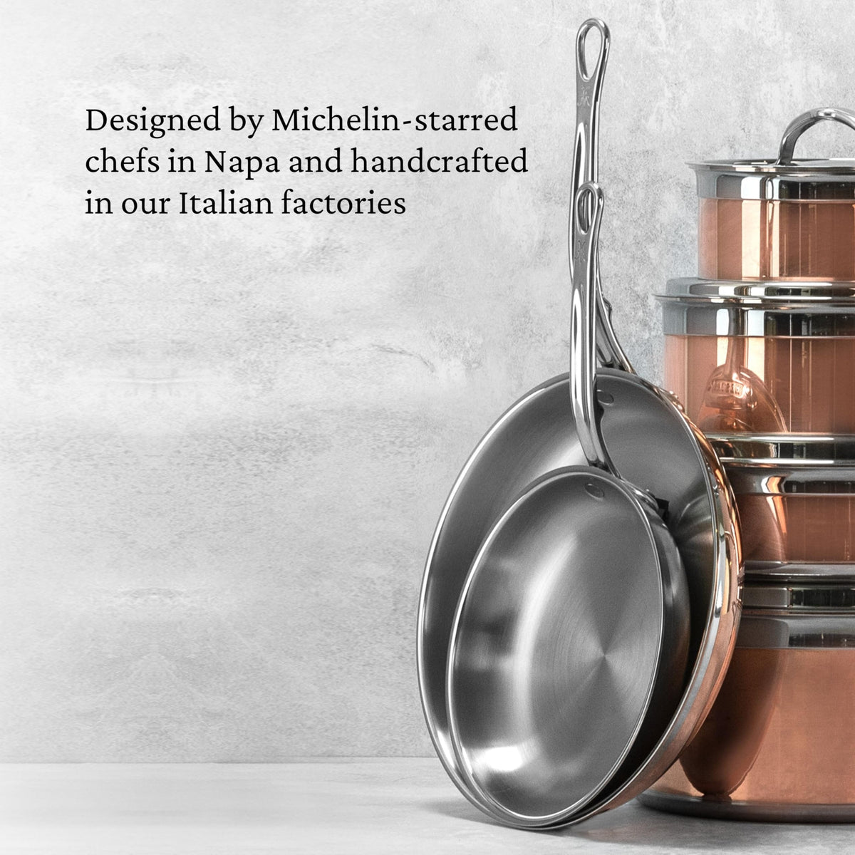 CopperBond Collection - 100% Pure Copper Sauce Pan by Hestan – 2 Quarts, Copper, Model 31594