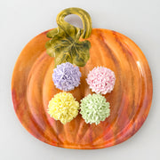UP Pumpkin Shaped Melamine Platter, 16 x 15.5 Inch, Orange