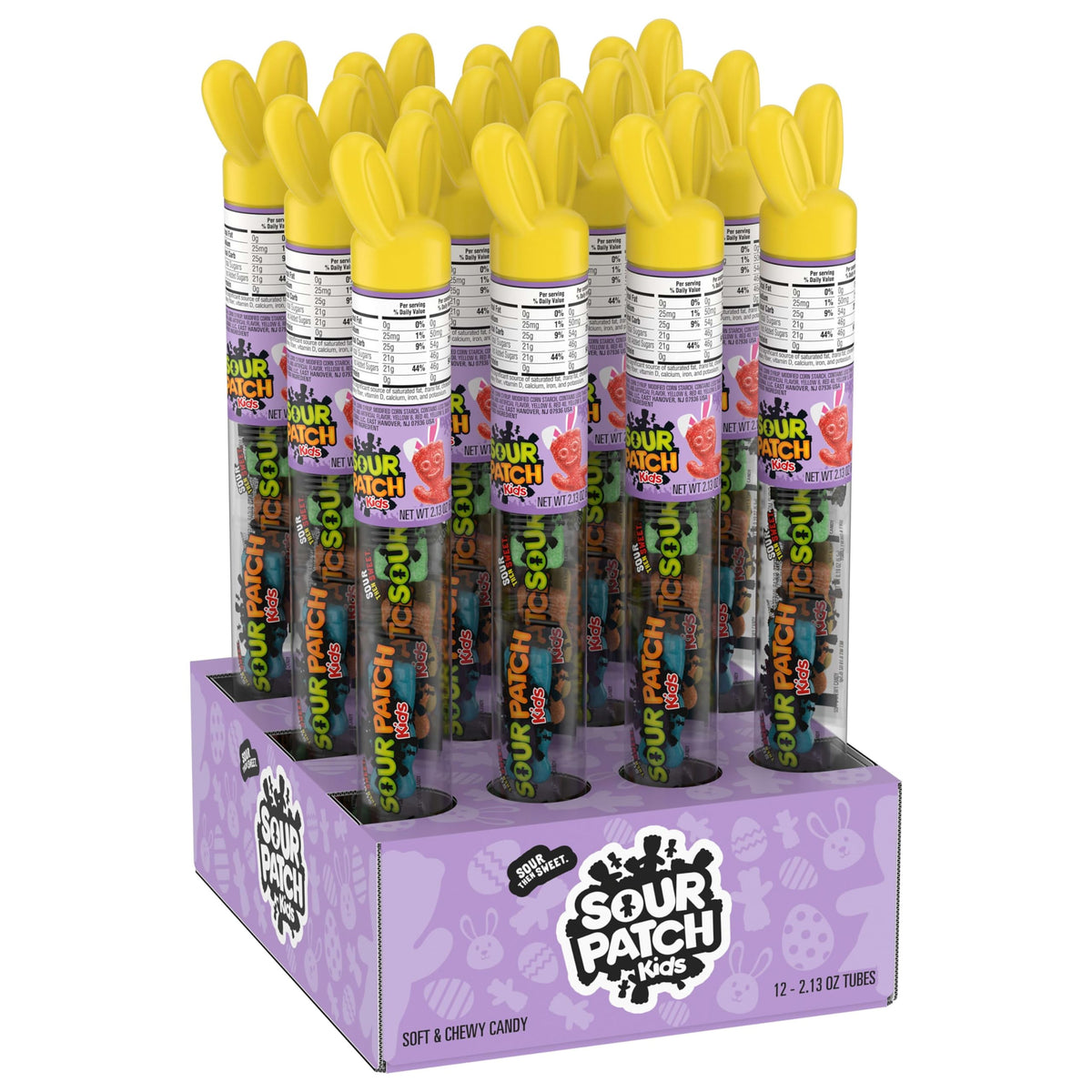 Big Kids Soft & Chewy Gummy Easter Candy by Sour Patch Kids – 2.1 oz, CM Eas 12