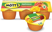 Mott's Mango Peach Applesauce, 4 oz cups, 6 count