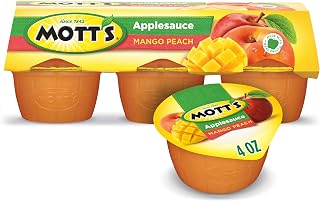 Mott's Mango Peach Applesauce, 4 oz cups, 6 count