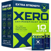 Clinical Strength Travel Antiperspirant and Deodorant Wipes for Men and Women by Stock Your Home – 1 Count (Pack of 10), Pack of 10