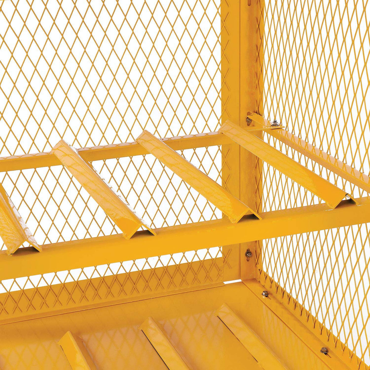 Horizontal Cylinder Storage Cabinet by Global Industrial – 30"L x 31"W x 35"H, Alloy Steel, Yellow, Model 5CHLO