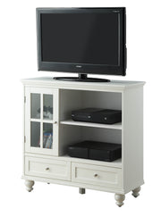 Convenience Concepts White / 36"L x 15.5"W x 36.5"H / Antique Television Stands & Entertainment Centers