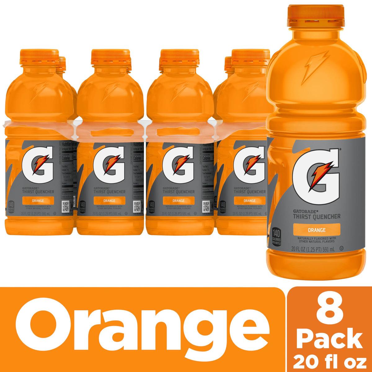 Gatorade orange / 20 Fl Oz (Pack of 8) / 1 Sports Drinks