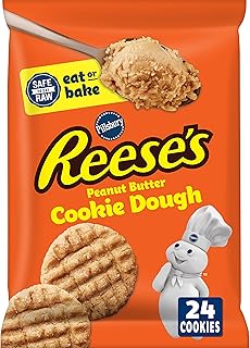 Pillsbury REESE'S Peanut Butter Cookie Dough, Makes 24 Cookies, 16 oz