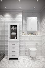 Madison 33" Solid Hardwood Medicine Cabinet in White/Chrome
