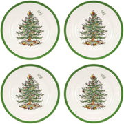 Spode Christmas Tree Salad Plates, Set of 4, 8 Inch