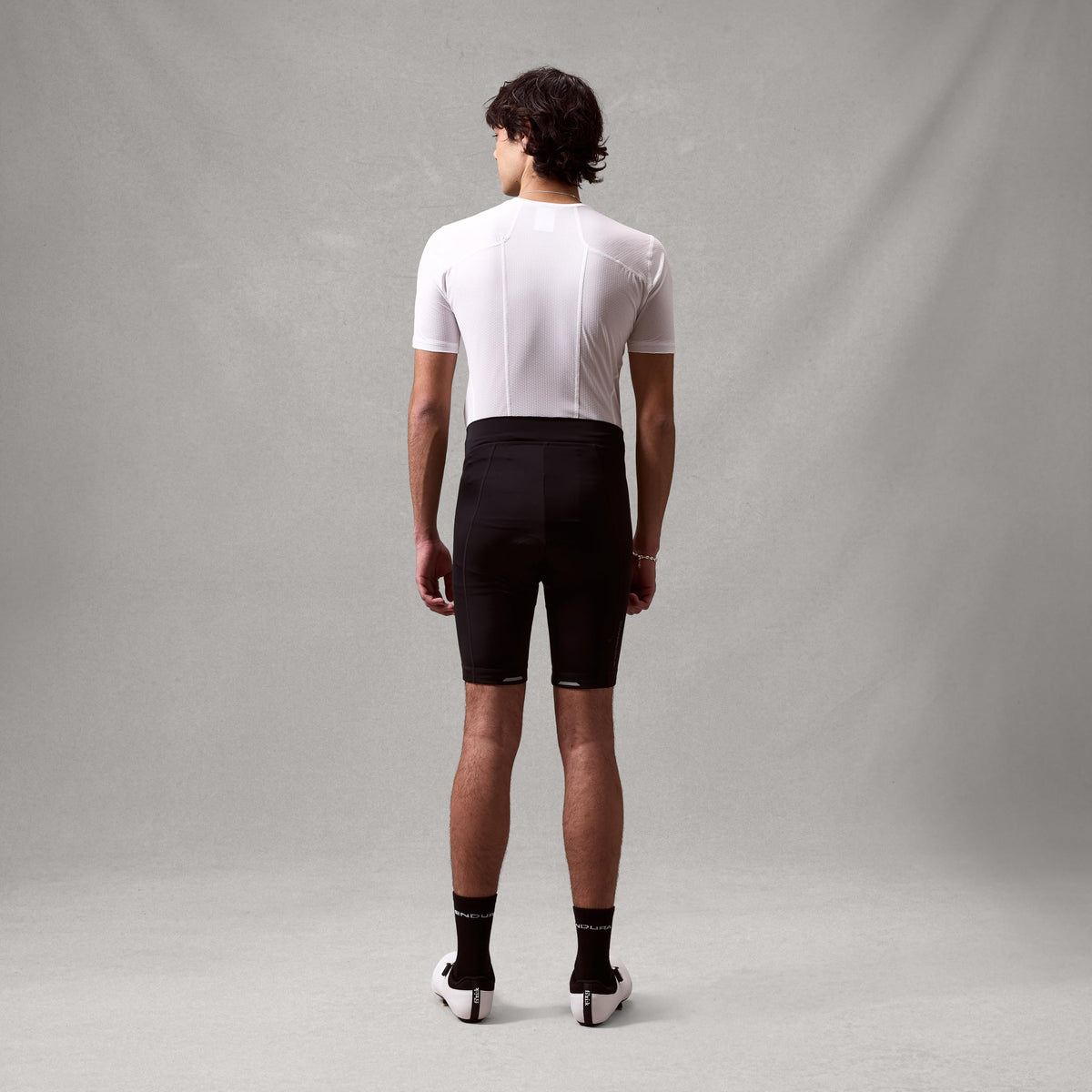 Mens 6 Panel Road Cycling Short Black by Endura – Nylon, Black, Model E4079BK/6
