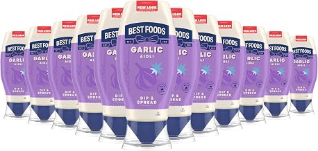 Best Foods Dip & Spread Garlic Aioli 12 Piece, 11.5 oz | For sandwiches, dips, dressings and simple meals; certified vegan; Garlic Aioli; 12 Piece, 11.5 oz.