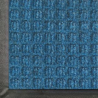 WaterHog Commercial-Grade Entrance Mat, Indoor/Outdoor Floor Mat 8' Length x 6' Width, Medium Blue by M+A Matting