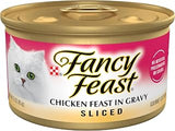 Purina Fancy Feast Sliced Chicken in Gravy Wet Cat Food (24) 3 oz Cans
