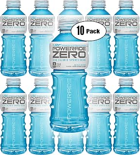 POWERADE Zero Blue Mixed Berry, Zero Calorie Sports Drink, 20oz (Pack of 10, Total of 200 Oz)