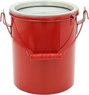 Eagle B-606NL Bench Safety Can Without Lid, 7-3/4" Width x 9-1/2" Depth, 6 qt Capacity, Red