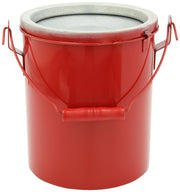 Bench Safety Can Without Lid by Eagle – 9.5"L x 8.5"W x 9.25"H, 6.0 quarts, Alloy Steel, Red, Model B-606NL