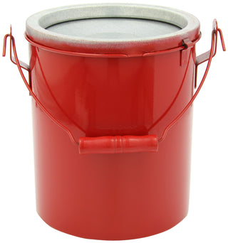 Bench Safety Can Without Lid by Eagle – 9.5"L x 8.5"W x 9.25"H, 6.0 quarts, Alloy Steel, Red, Model B-606NL