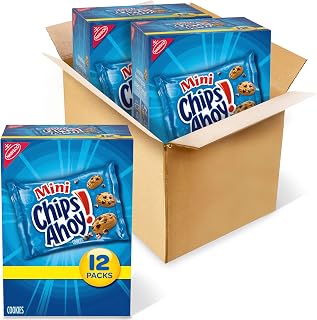Chips Ahoy! Mini Chocolate Chip Cookies, 2 Boxes of 12 Packs (24 Total Snack Packs)