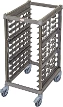 Cambro UPR1826HP12580 Camshelving Ultimate Sheet Pan Rack - Half Size 12 Pan Capacity with Plastic Casters - Brushed Graphite Case of 1