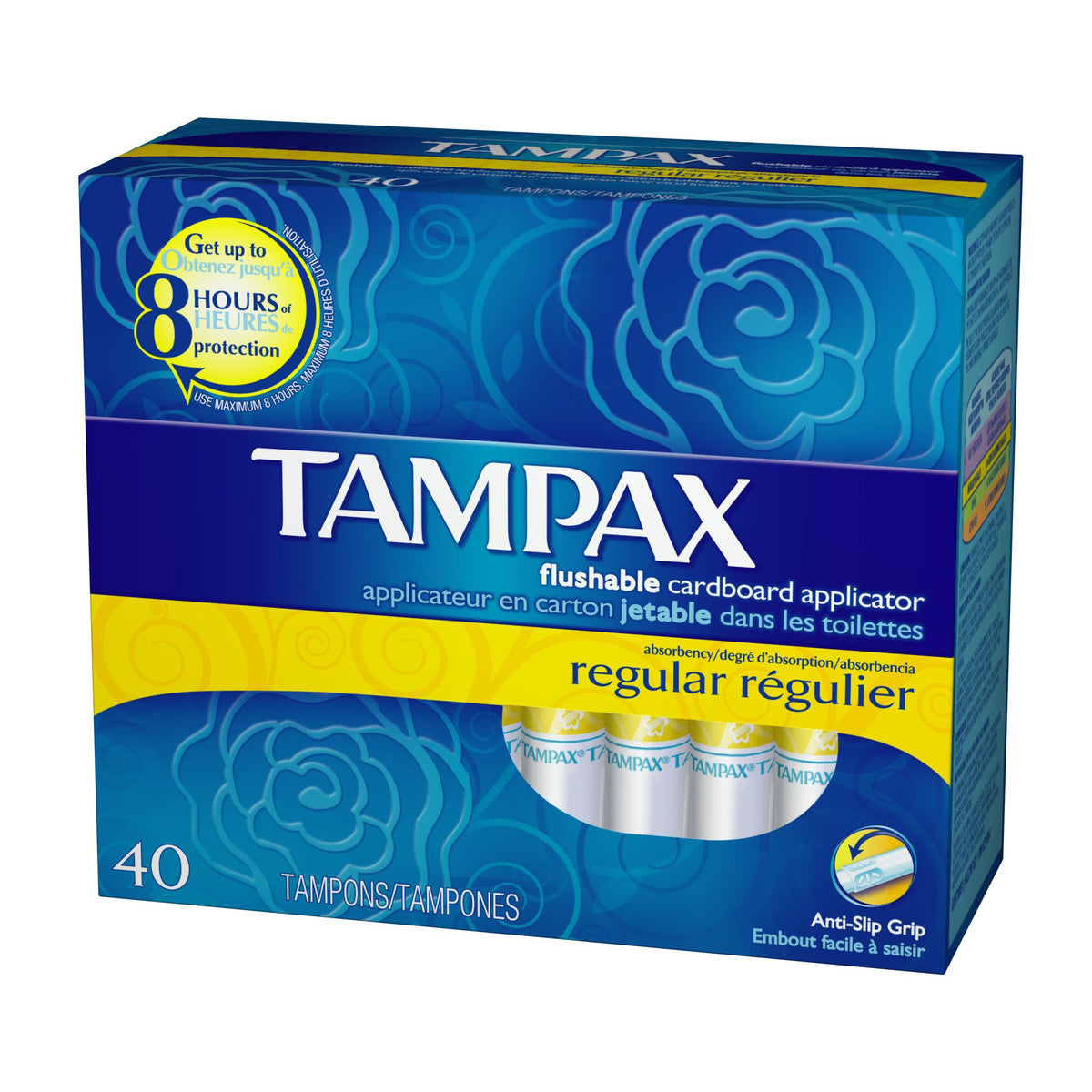 Regular, 40-Count Packages (Pack of 2) by Tampax – 40 Count, Cardboard, Model PPAX1234440