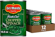 Del Monte Canned Fresh Cut Chopped Spinach, 13.5 Ounce (Pack of 12)