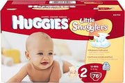 HUGGIES Little Snugglers Diapers, Size 2, 76 Count