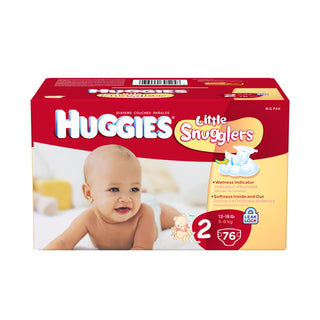 Little Snugglers Diapers by HUGGIES – Size 2, Model 30525