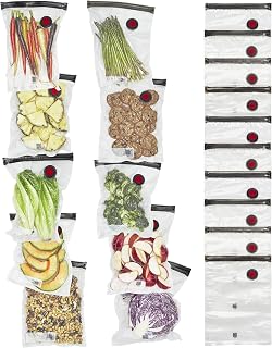 ZWILLING Fresh & Save 20-pc Vacuum Sealer Bags, Sous Vide Bags, Meal Prep - Medium