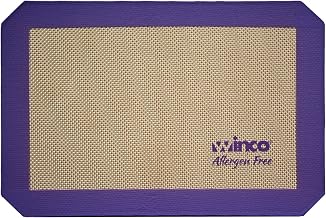 Winco Quarter Size Purple Silicone Baking Mat