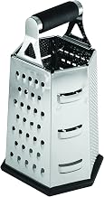 TableCraft Products SG204BH Stainless Steel 6 Sided Grater, 5.5" x 4.5" x 9.25"