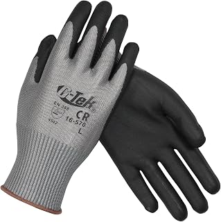 G-Tek 16-X570/XL, Seamless Knit PolyKor® Xrystal® Blended Glove with NeoFoam® Coated Palm & Fingers - Touchscreen Compatible