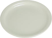 Yanco NR-9 Normandy Plate, Narrow Rim, 9.5" Diameter, China, American White Color, Pack of 24