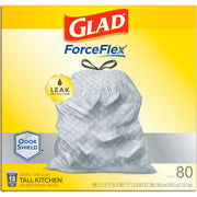 Glad Grey / 80 Count (Pack of 1) / ForceFlex Plus Trash Bags