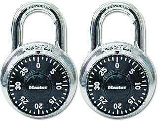 Master Lock 1500T, Combination Padlock Only, no Key is Included (24 Packs of 2 pcs)