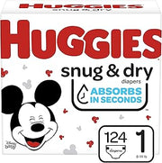 HUGGIES Snug & Dry Diapers, Size 1